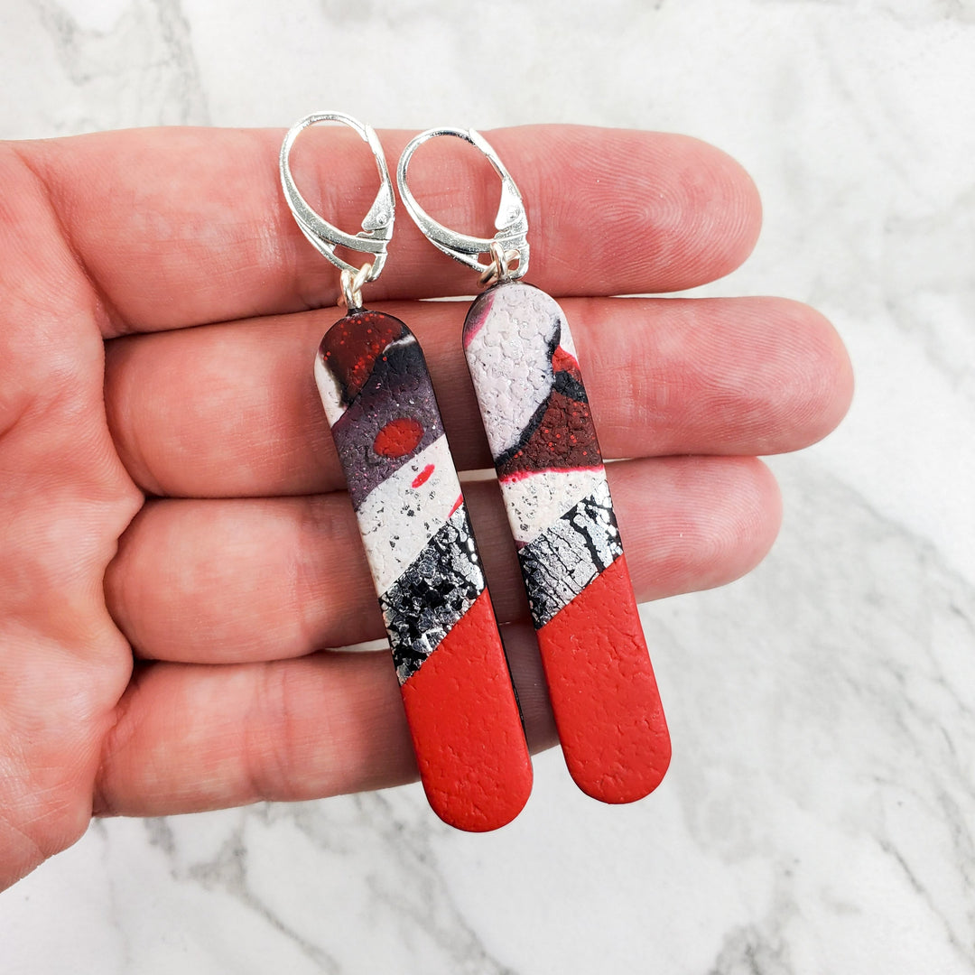 Long Tab Dangle Earring - Scarlett-Earrings-Tiry Originals, LLC