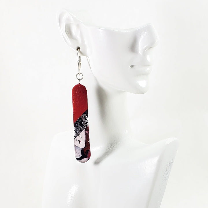 Long Tab Dangle Earring - Scarlett-Earrings--Tiry Originals, LLC