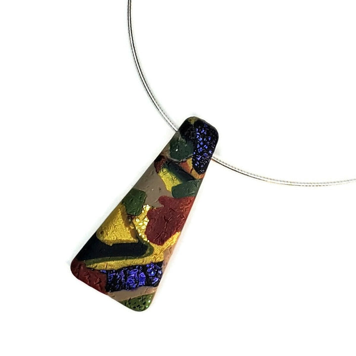 Long Triangle Pendant - Terracotta-Sale-Tiry Originals, LLC