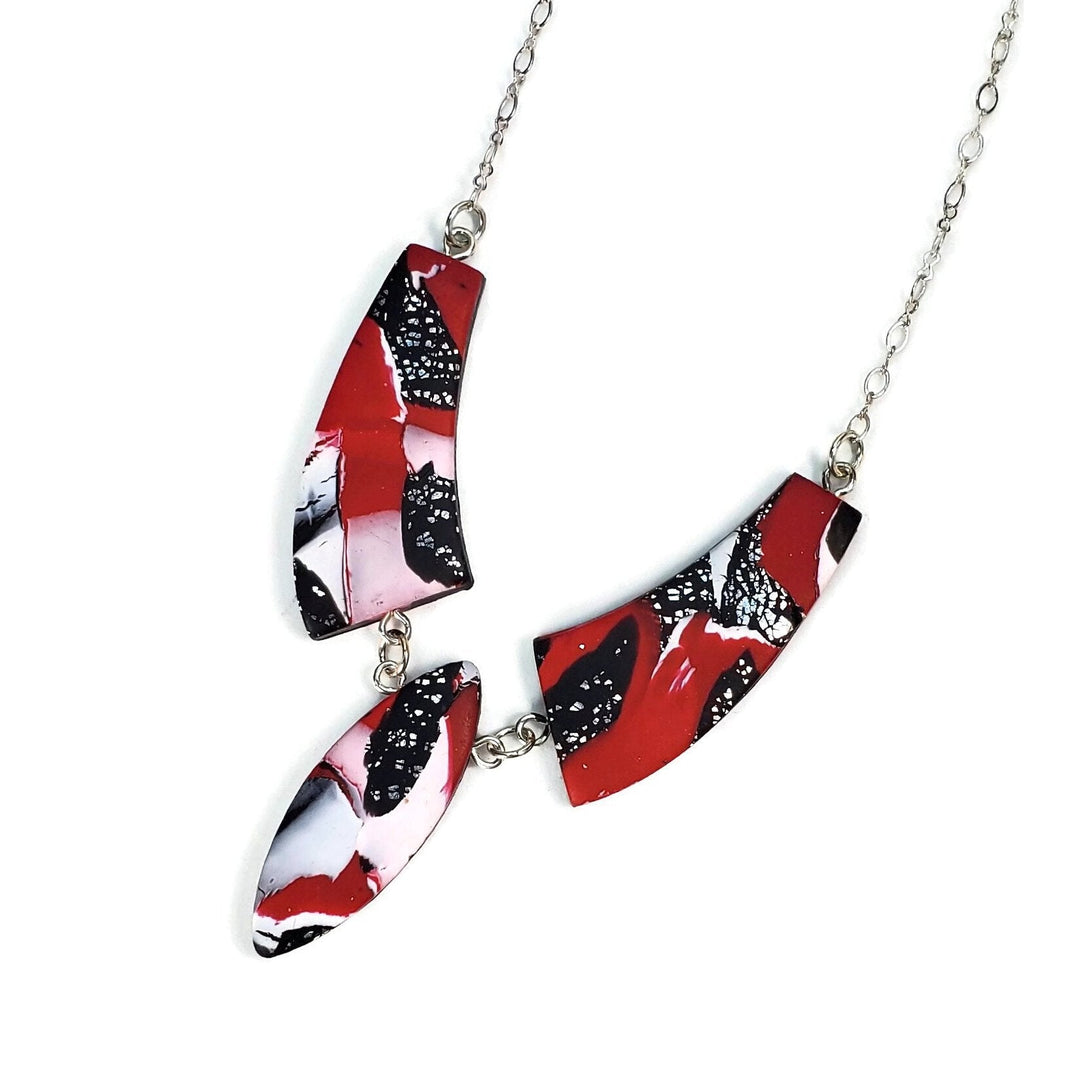 Marquise Drop Necklace - Scarlett-Necklace-PMN19 #1 Red-Option 1-Tiry Originals, LLC