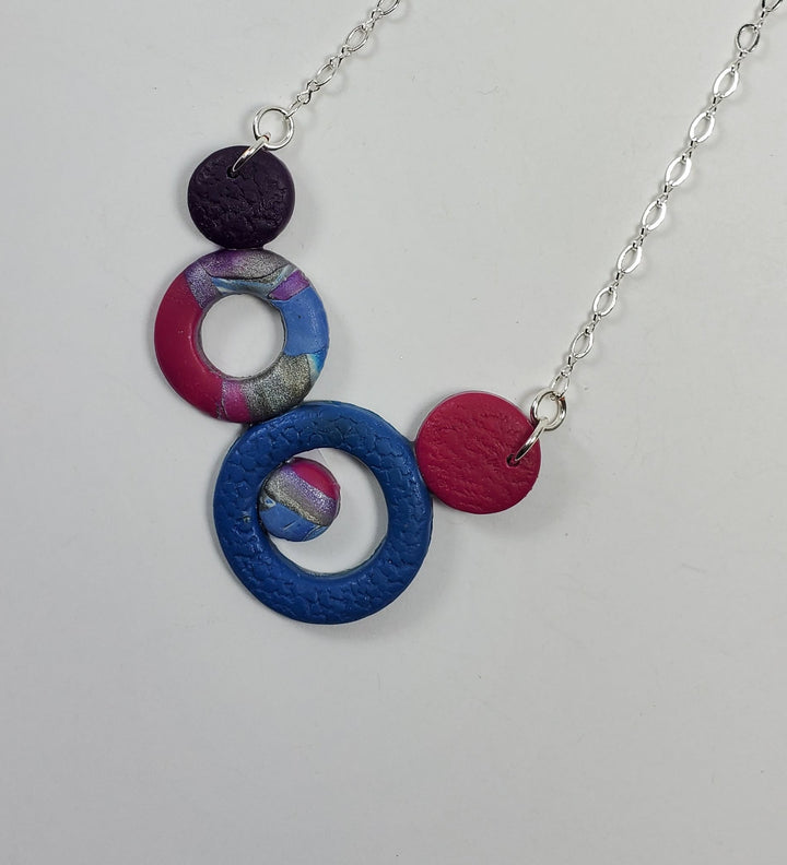 Medium Bubbles Necklace - Blue-Sale-PMN15 8 Blue-Option #8-Tiry Originals, LLC