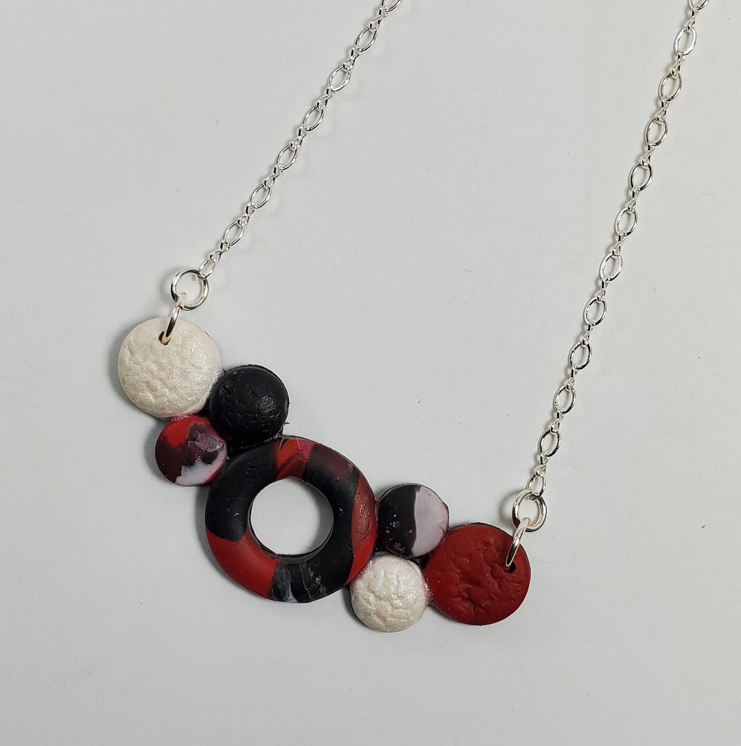 Medium Bubbles Necklace - Scarlett-Sale-PMN16 2 Red-Option #2-Tiry Originals, LLC