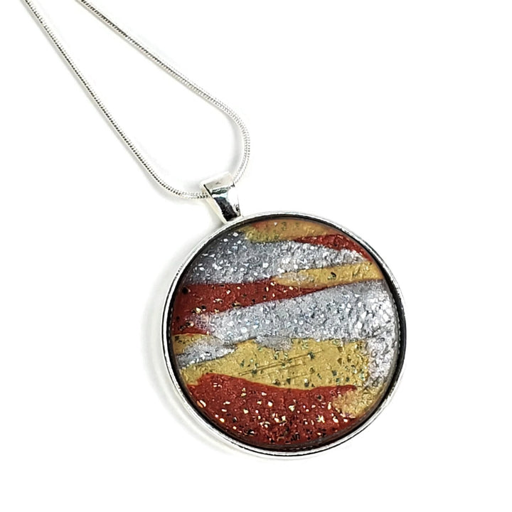 Medium Round Pendant - Various Colors-Sale-PMP05 #G-Metals #G-Tiry Originals, LLC