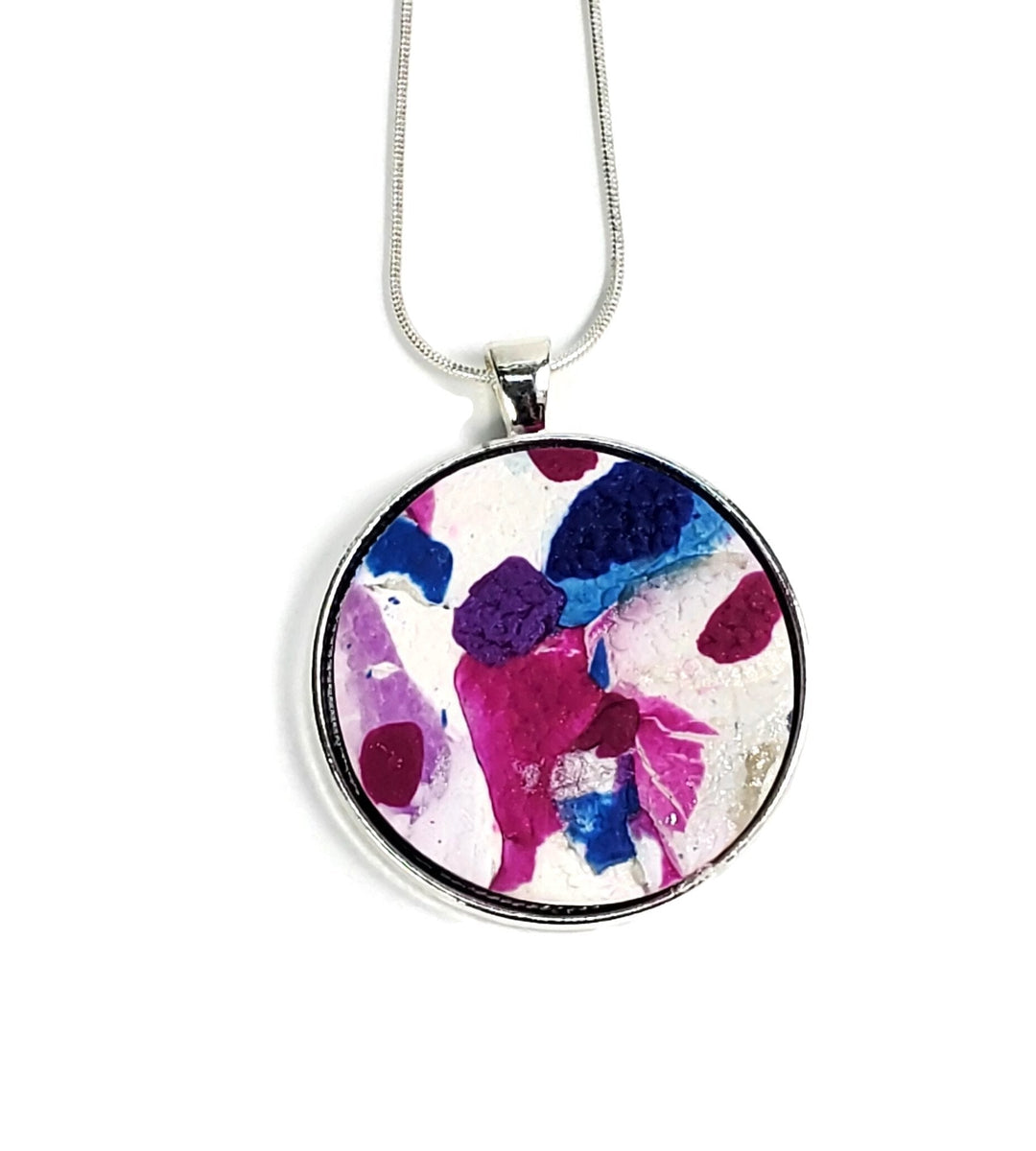 Medium Round Pendant - Various Colors-Sale-PMP05 #R-Confetti #R-Tiry Originals, LLC