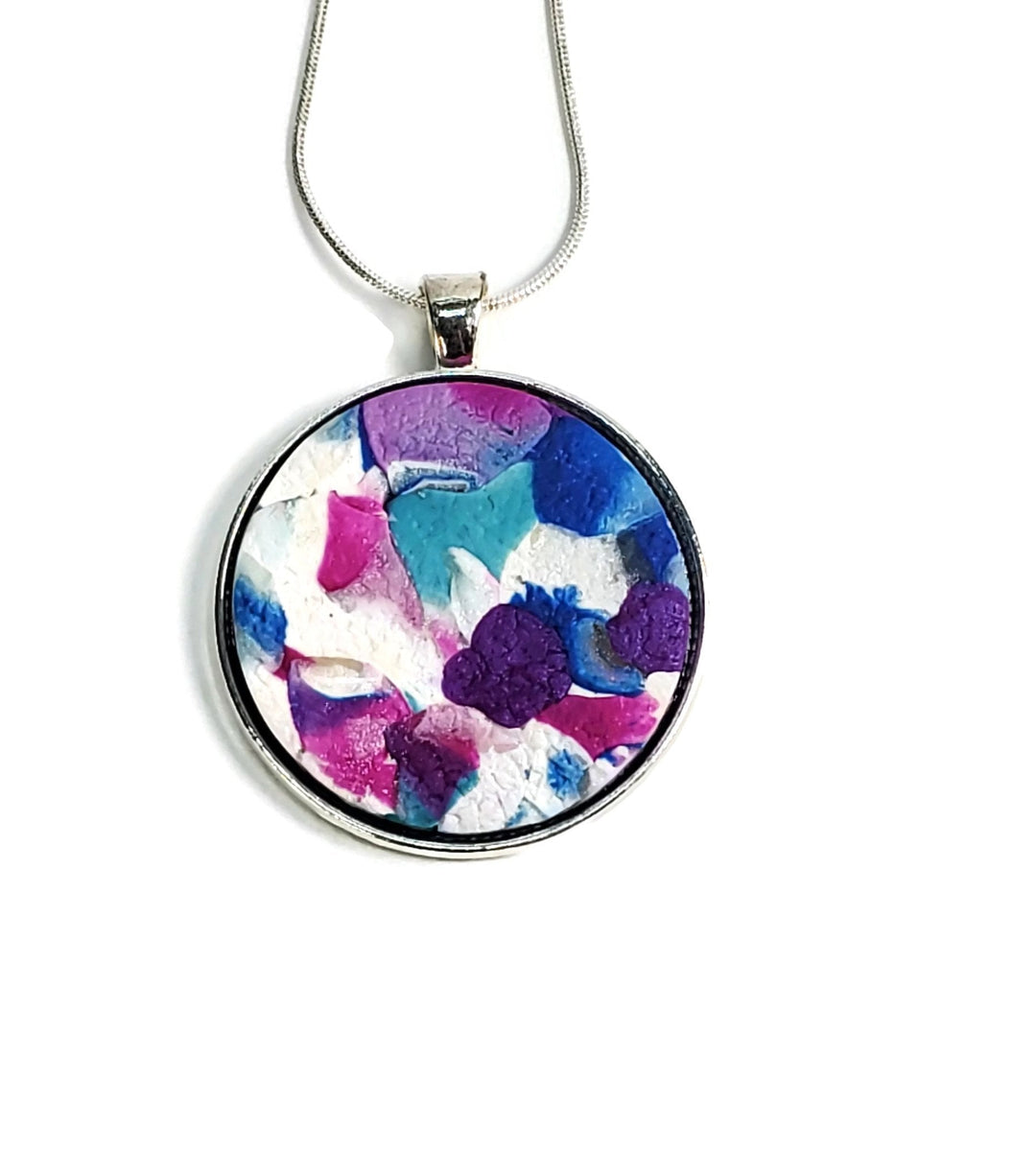 Medium Round Pendant - Various Colors-Sale-PMP05 #S-Confetti #S-Tiry Originals, LLC