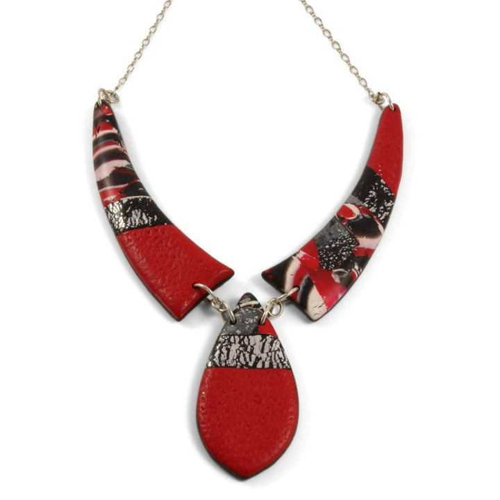 Mosaic 3 Piece Drop Necklace - Scarlett-Necklace-PMN06 #5 Red-5-Option #5-Tiry Originals, LLC