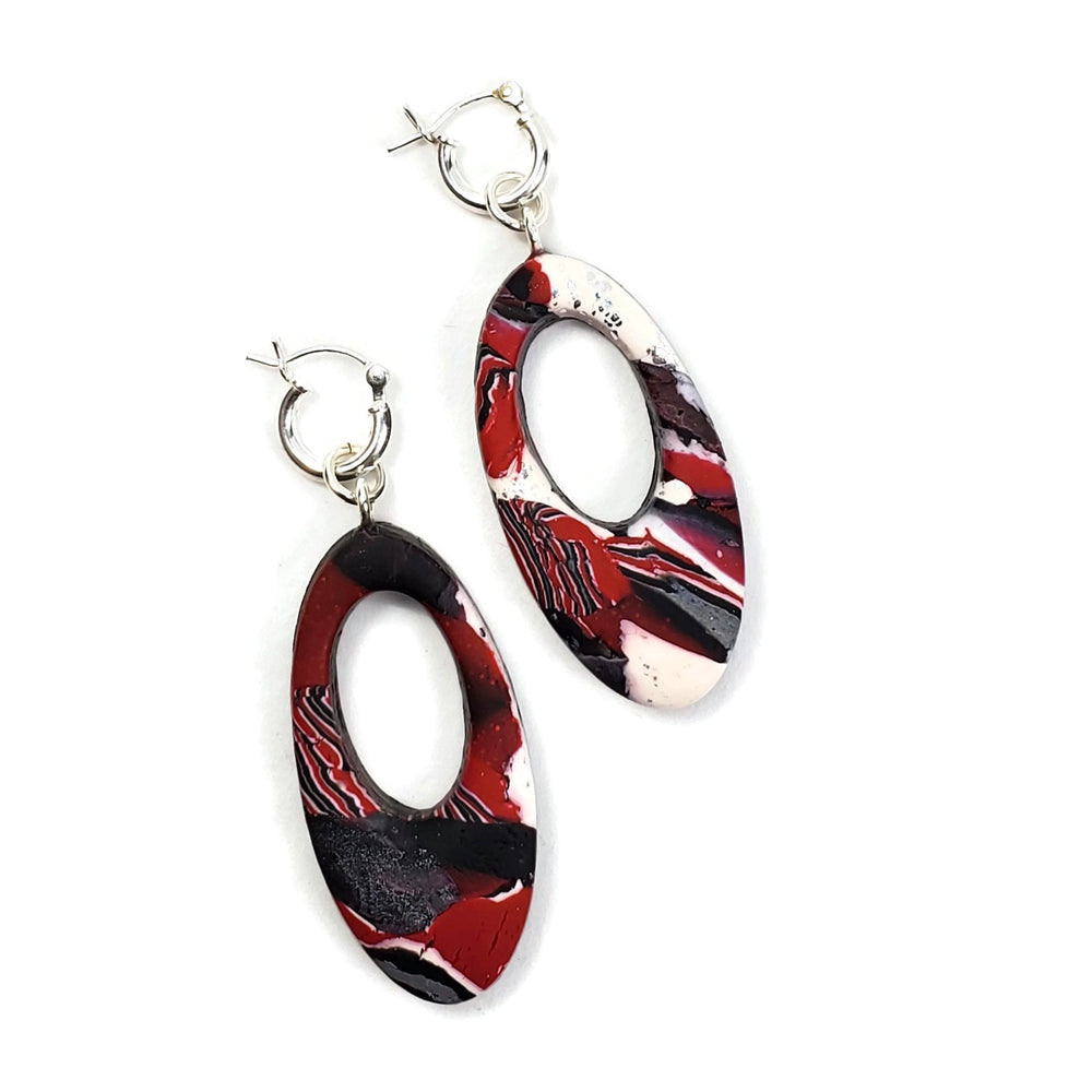 Oval Cutout Dangle Earring - Scarlett-Earrings-PME28 #4RBW-4-Option #4-Tiry Originals, LLC