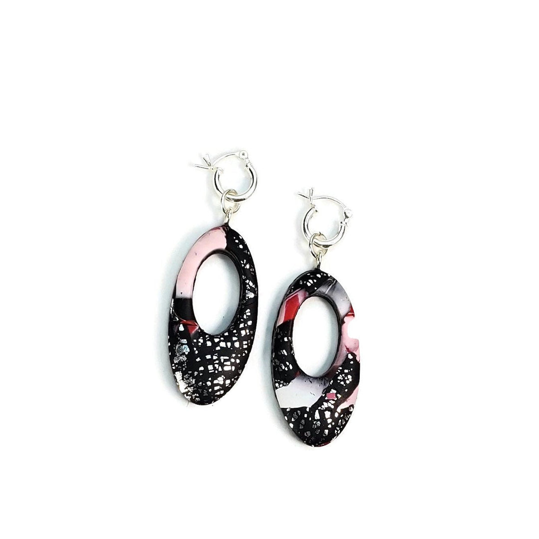 Oval Cutout Dangle Earring - Scarlett-Earrings-Tiry Originals, LLC