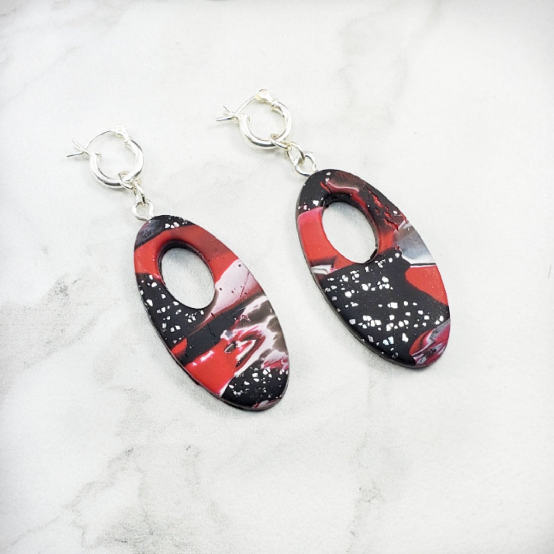 Oval Cutout Dangle Earring - Scarlett-Earrings-Tiry Originals, LLC