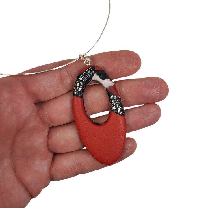 Oval Donut Cutout Pendant - Scarlett-Pendants-Tiry Originals, LLC