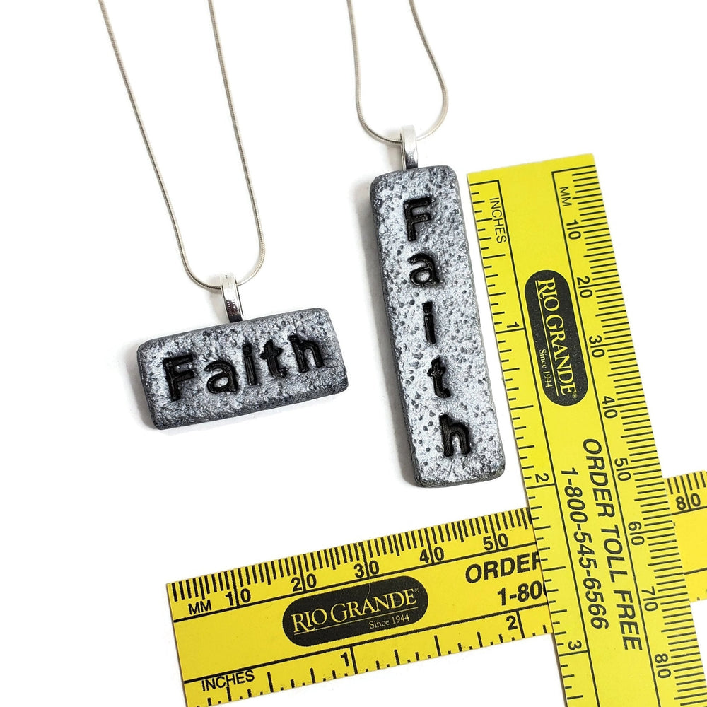 Rectangle Pendant - Faith Rock-Sale-Tiry Originals, LLC