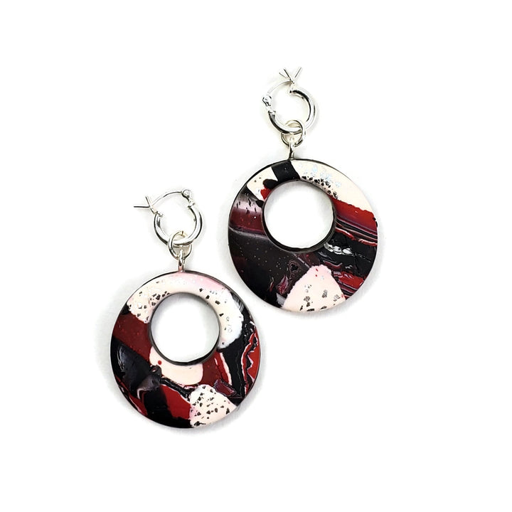 Round Donut Cutout Dangle Earring - Scarlett-Earrings-Tiry Originals, LLC