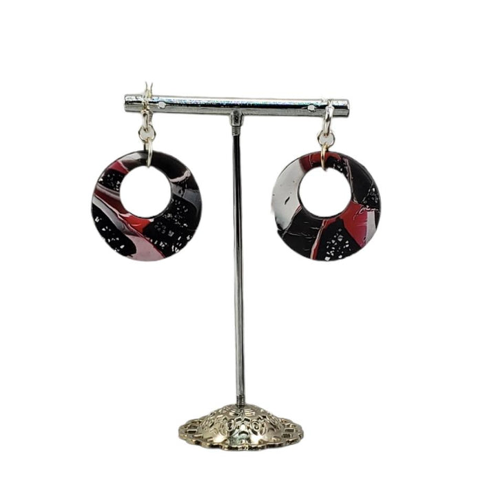 Round Donut Cutout Dangle Earring - Scarlett-Earrings-Tiry Originals, LLC
