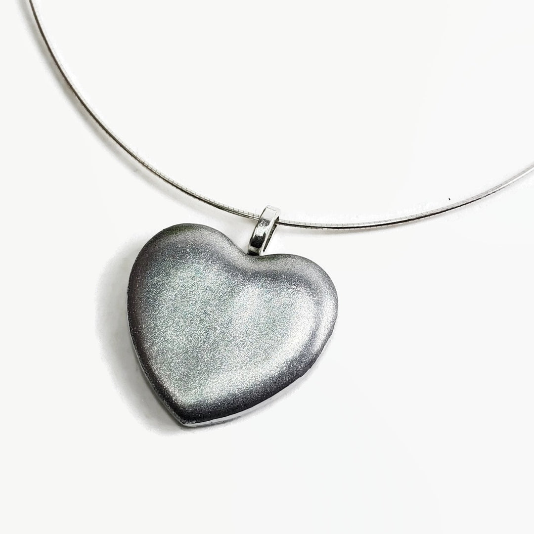 Silver Heart Pendant - X-Large-Pendants-Tiry Originals, LLC