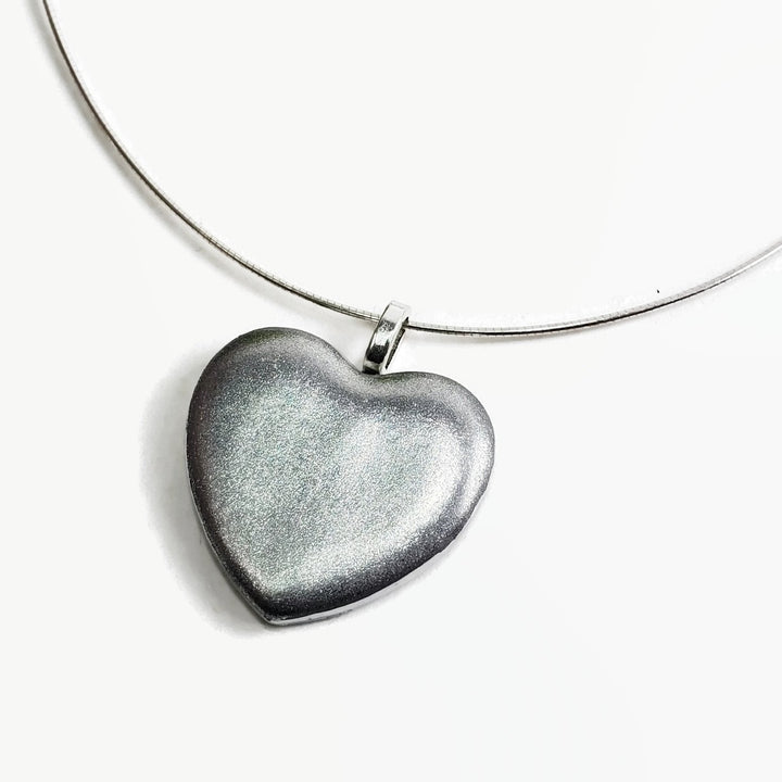 Silver Heart Pendant - X-Large-Pendants-Tiry Originals, LLC