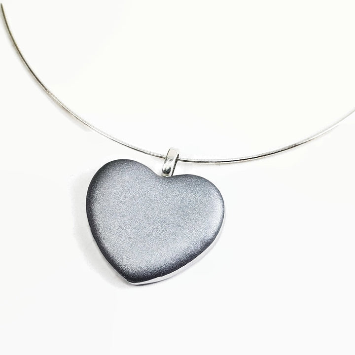 Silver Heart Pendant - X-Large-Pendants-Tiry Originals, LLC