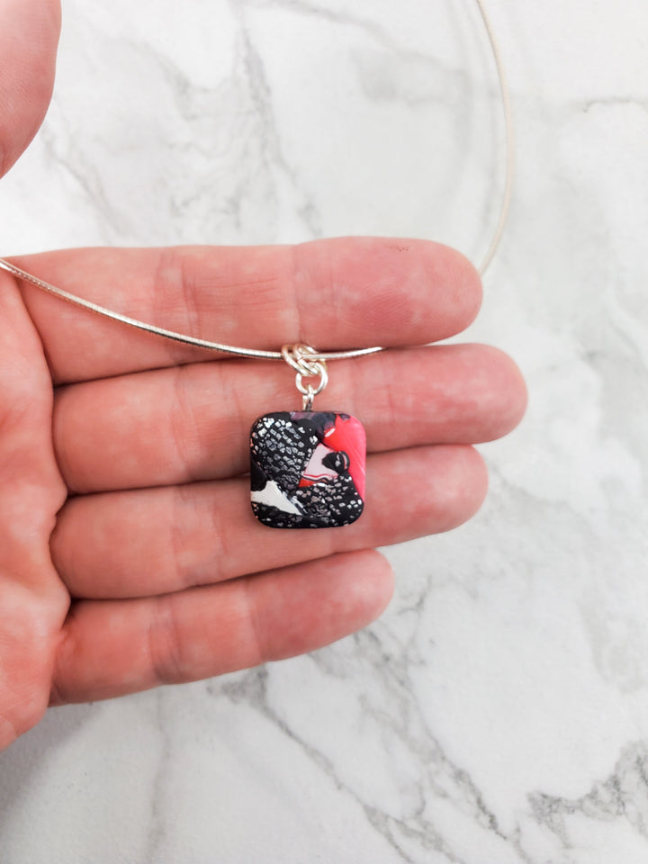 Small Square/Diamond Pendant - Scarlett-Pendants-Tiry Originals, LLC