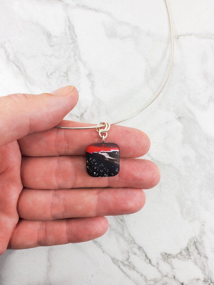 Small Square/Diamond Pendant - Scarlett-Pendants-Tiry Originals, LLC