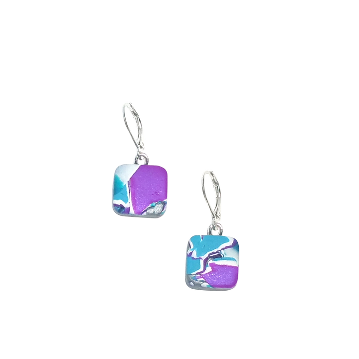 Square Dangle Earring - Hope-Earrings-PME06 Hope2rbw-Option #2-Tiry Originals, LLC