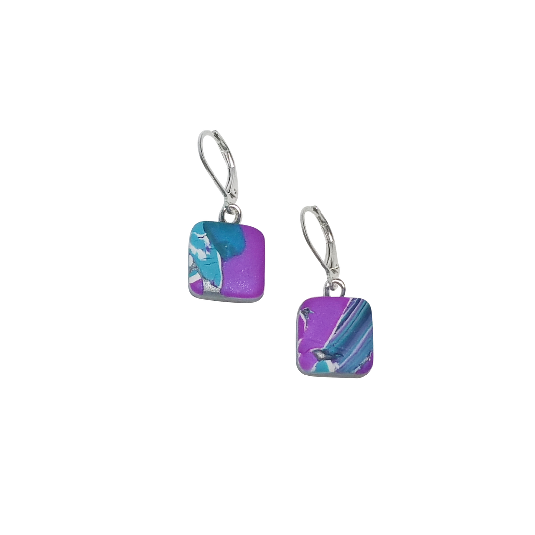 Square Dangle Earring - Hope-Earrings-PME06 Hope7rbw-Option #7-Tiry Originals, LLC