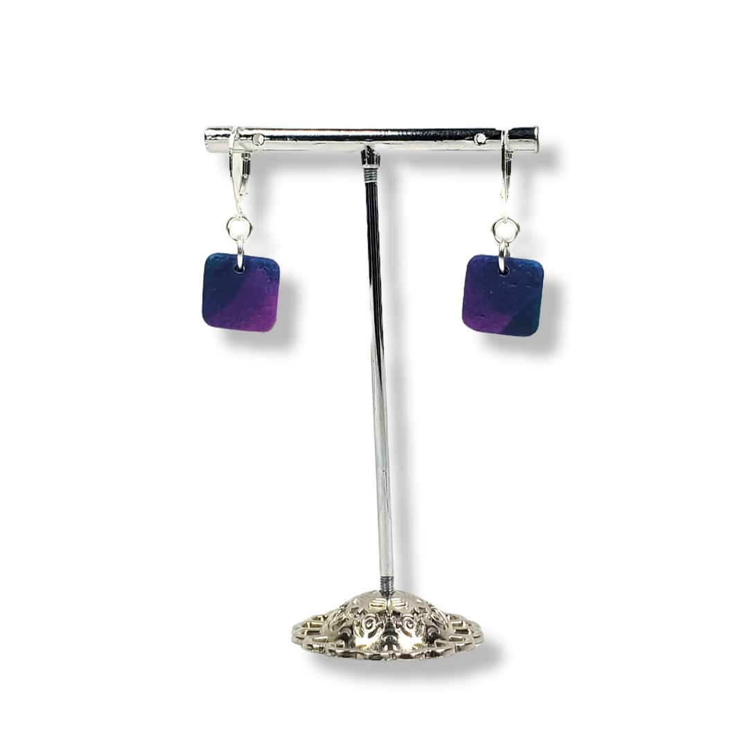 Square Dangle Earring - Hope-Earrings--Tiry Originals, LLC