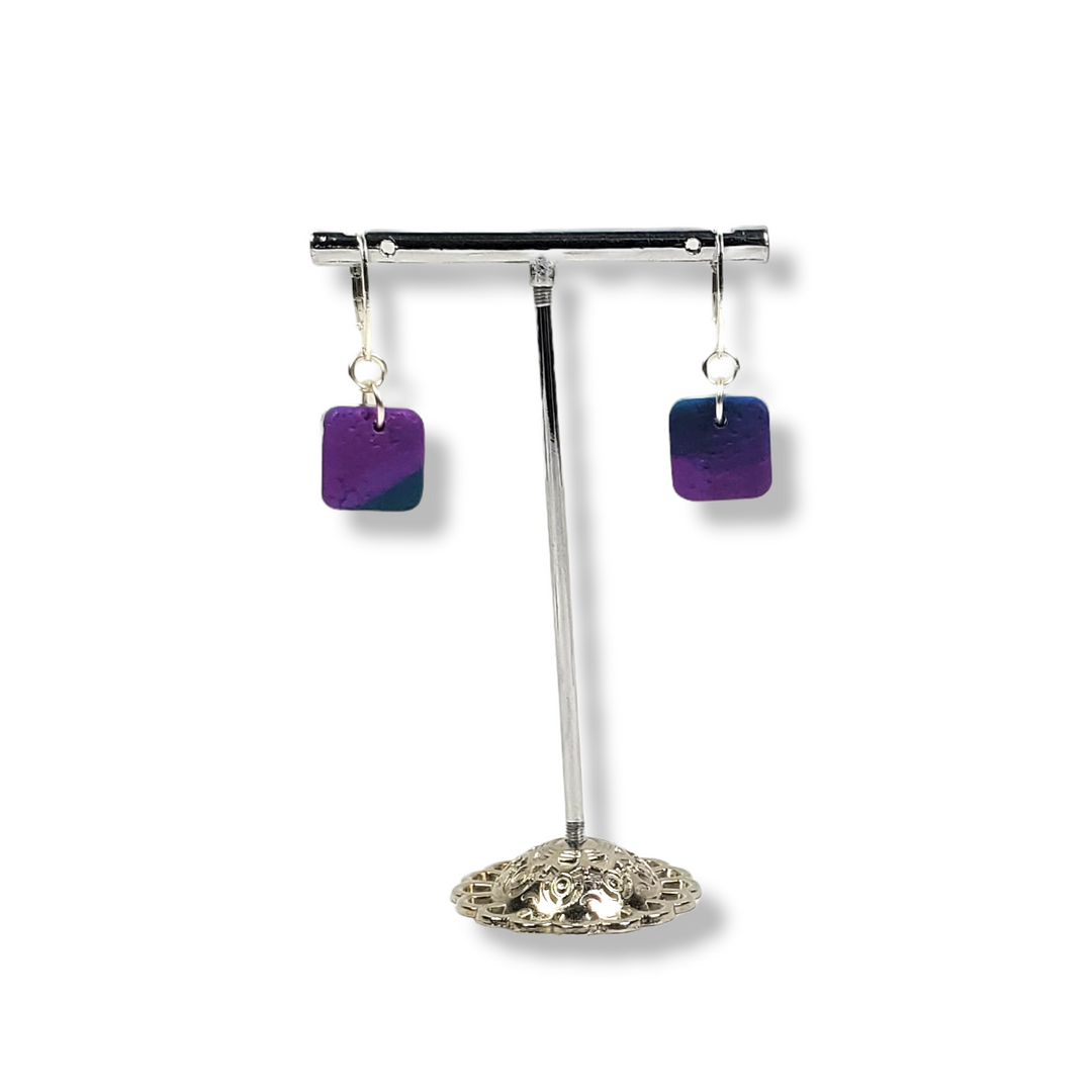 Square Dangle Earring - Hope-Earrings--Tiry Originals, LLC