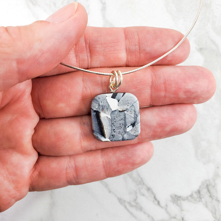 Square Pendant - Calacatta-Pendants-Tiry Originals, LLC