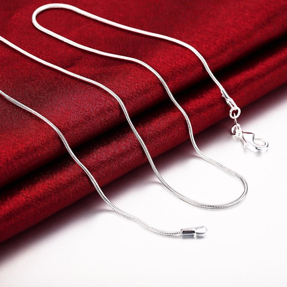 Sterling Silver Snake Chain-Necklace-SSCH16-16"-Tiry Originals, LLC