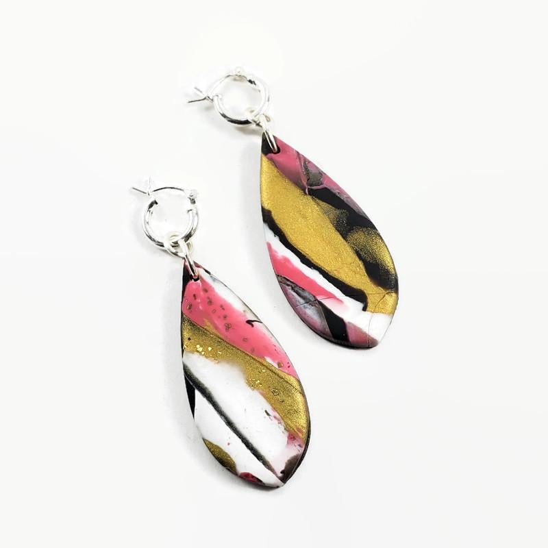 Tear Drop Dangle Earring - A Day in Paris-Sale-PME26 #2-PinkGold#2-Tiry Originals, LLC