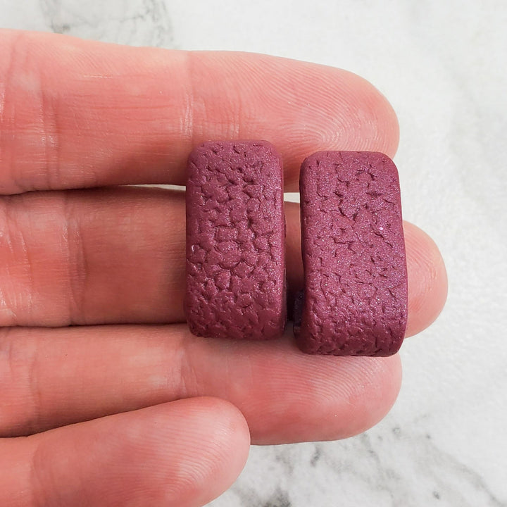 Vibrant Magenta Huggie Earrings - Solid Color for Chic Style-Earrings-PME62 Viva Magenta-Viva Magenta-Tiry Originals, LLC