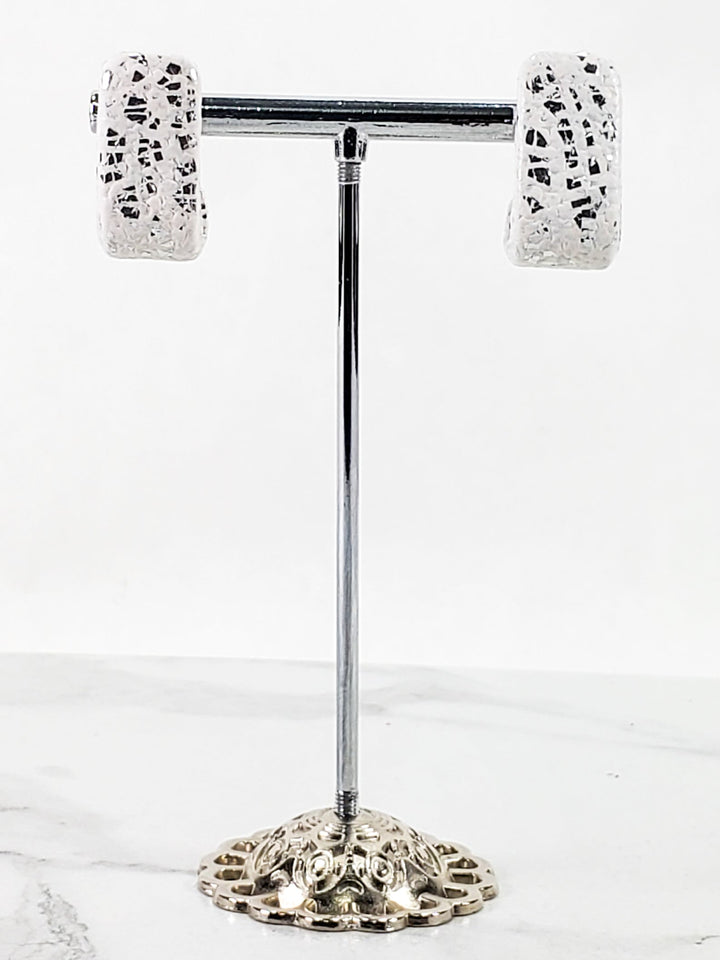 White Huggie Earrings - Solid Color and Stylish Accessories for Any Outfit-Earrings-Tiry Originals, LLC