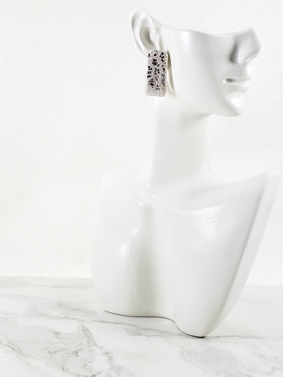 White Huggie Earrings - Solid Color and Stylish Accessories for Any Outfit-Earrings-Tiry Originals, LLC