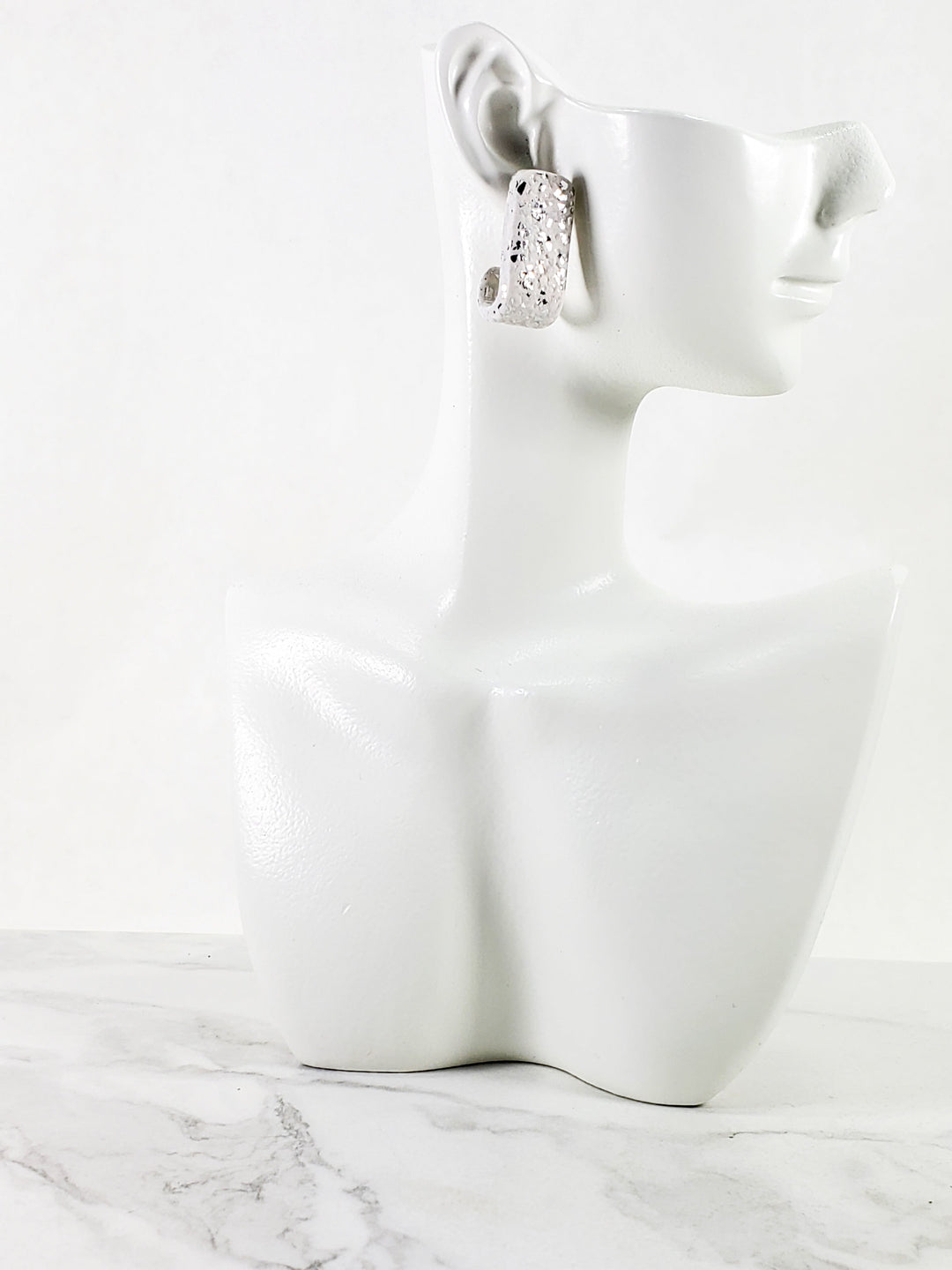 White Huggie Earrings - Solid Color and Stylish Accessories for Any Outfit-Earrings-Tiry Originals, LLC