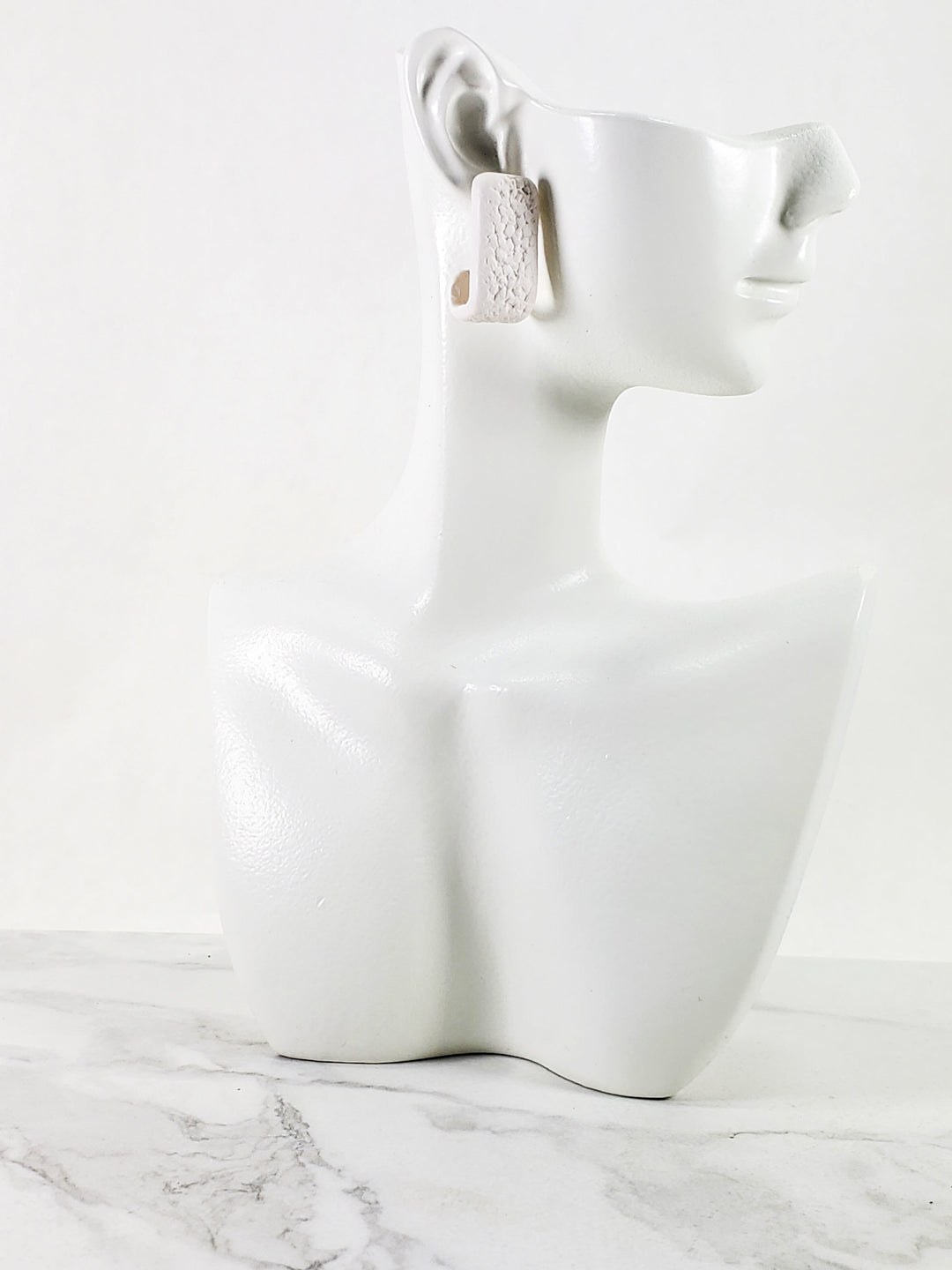 White Huggie Earrings - Solid Color and Stylish Accessories for Any Outfit-Earrings-Tiry Originals, LLC