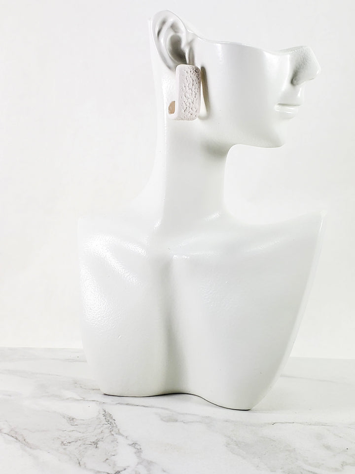 White Huggie Earrings - Solid Color and Stylish Accessories for Any Outfit-Earrings-Tiry Originals, LLC
