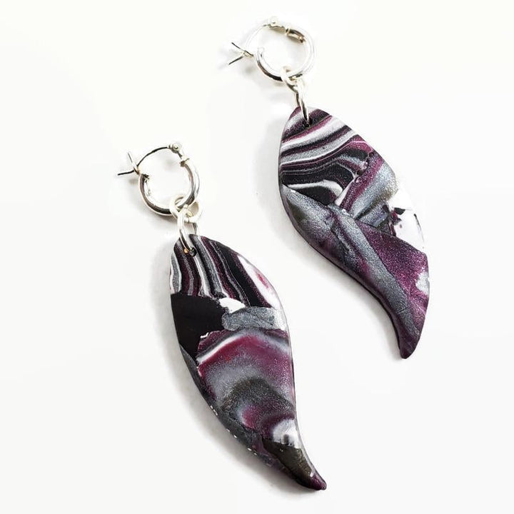 Wing Dangle Earring - Amaranthine-Sale-PME38 #1-Long BB #1-Tiry Originals, LLC