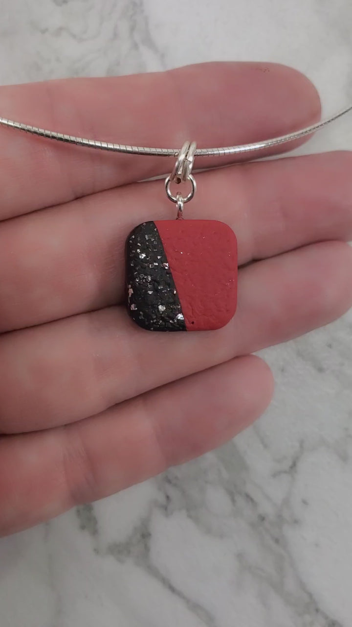 Small Square/Diamond Pendant - Scarlett