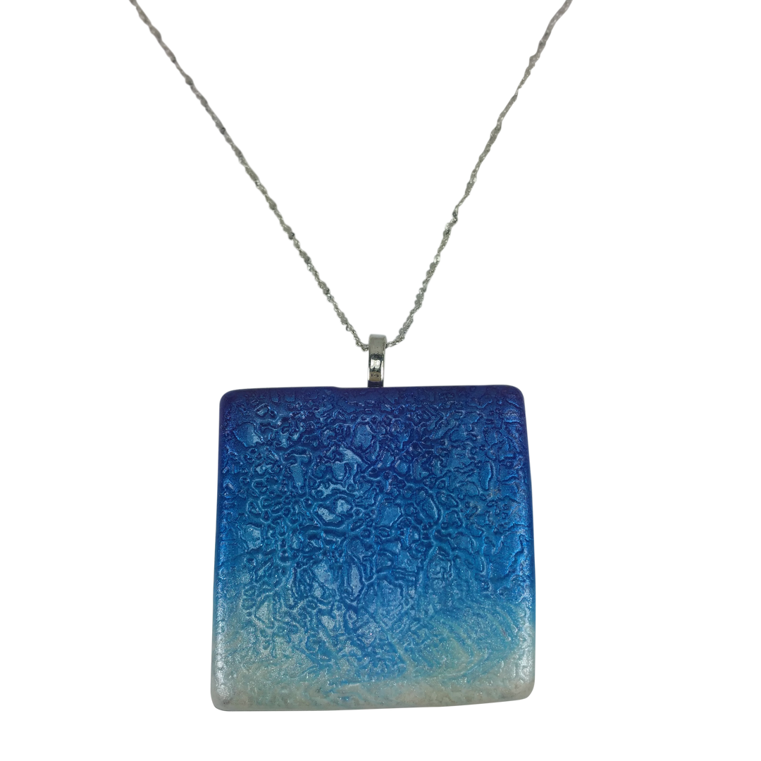 1-1/2" Large Square Ombre Pendant-Sale-PMP07 blu-Blue-Tiry Originals, LLC