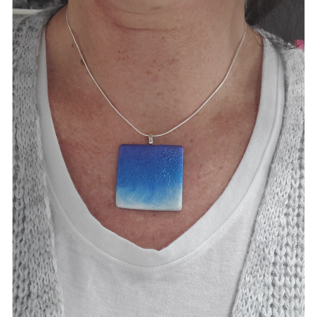 1-1/2" Large Square Ombre Pendant-Sale--Tiry Originals, LLC