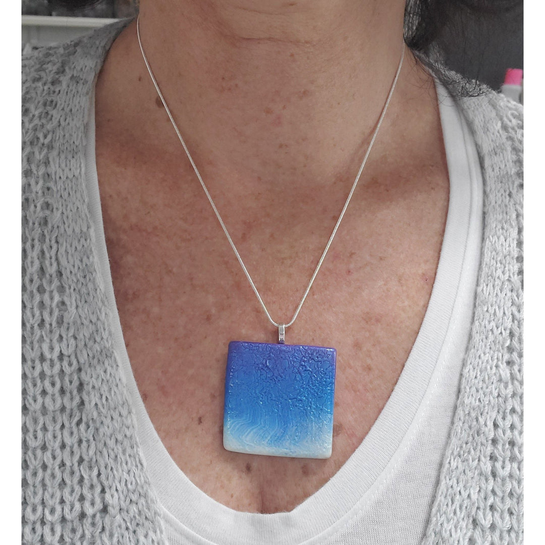 1-1/2" Large Square Ombre Pendant-Sale--Tiry Originals, LLC