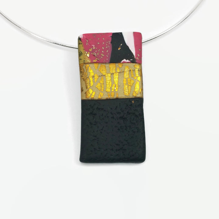 1" x 2" Rectangle Pendant - A Day in Paris-Sale-Tiry Originals, LLC